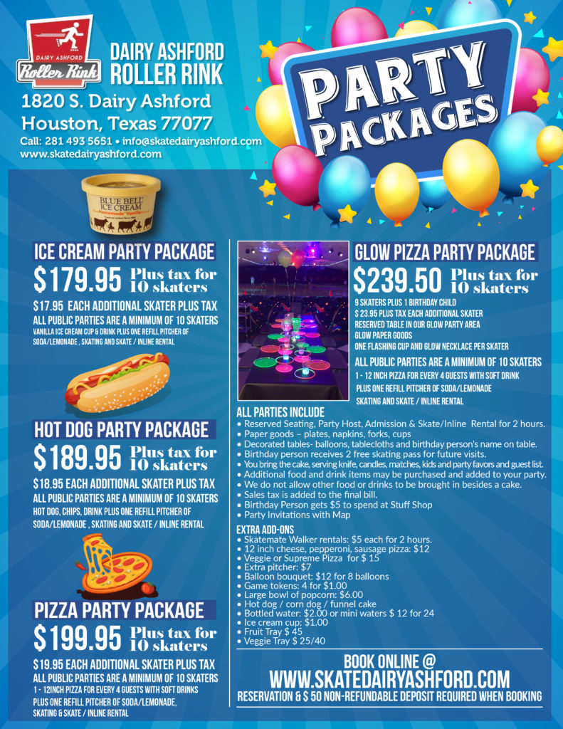 Parties Dairy Ashford Roller Rink