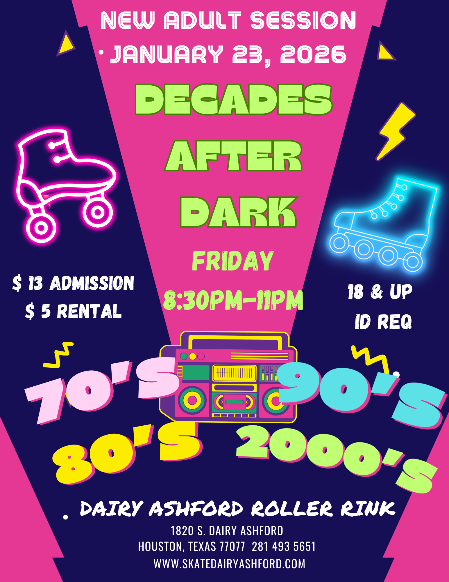 Back to 90s Music Party Flyer